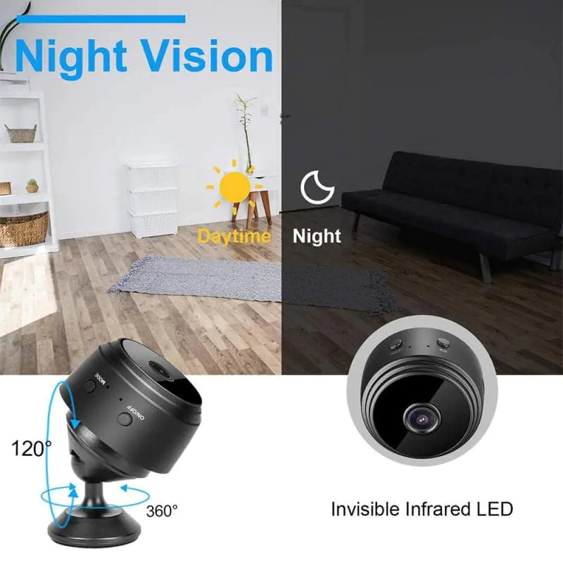 SnapSpy™ Mini 1080P WiFi Camera – Motion Detection & Home Security
