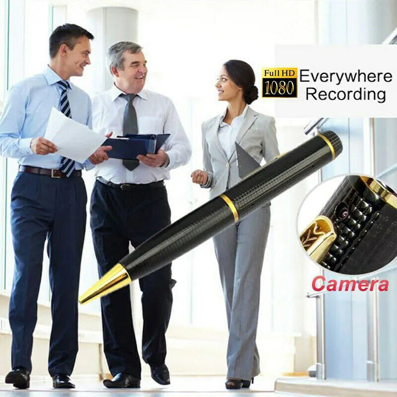 SnapSpy™ 1080P HD Hidden Pen Camera – Mini Body Video Recorder with USB Security