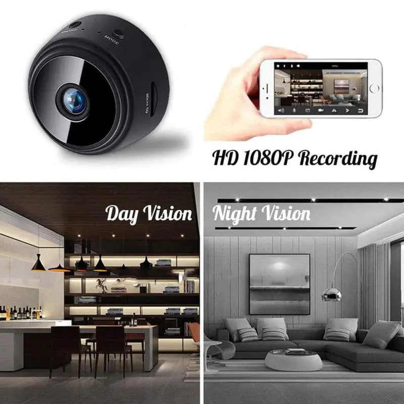 SnapSpy™ Mini 1080P WiFi Camera – Motion Detection & Home Security