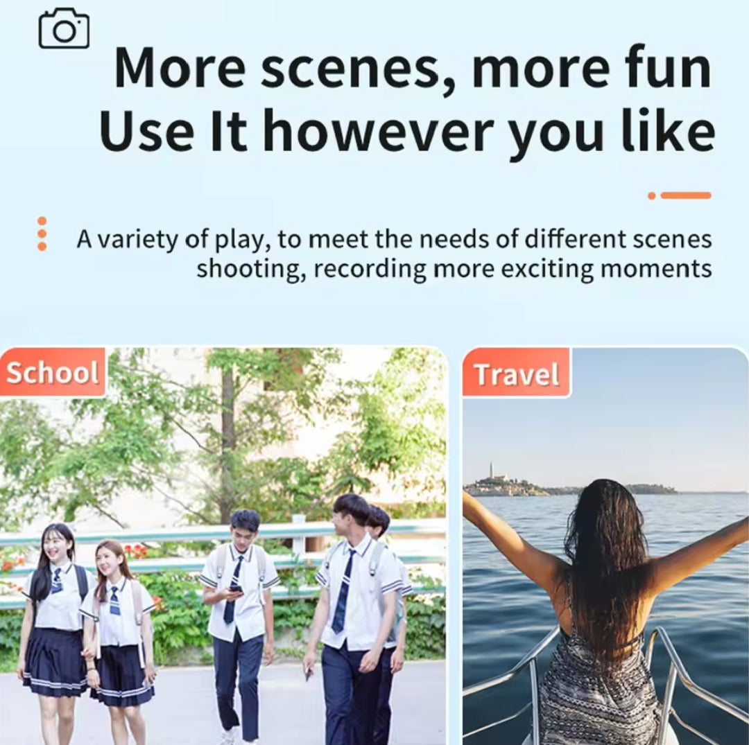 SnapSpy™ 1080P Mini Keychain Camera – Retro Portable Video Recorder (16GB)
