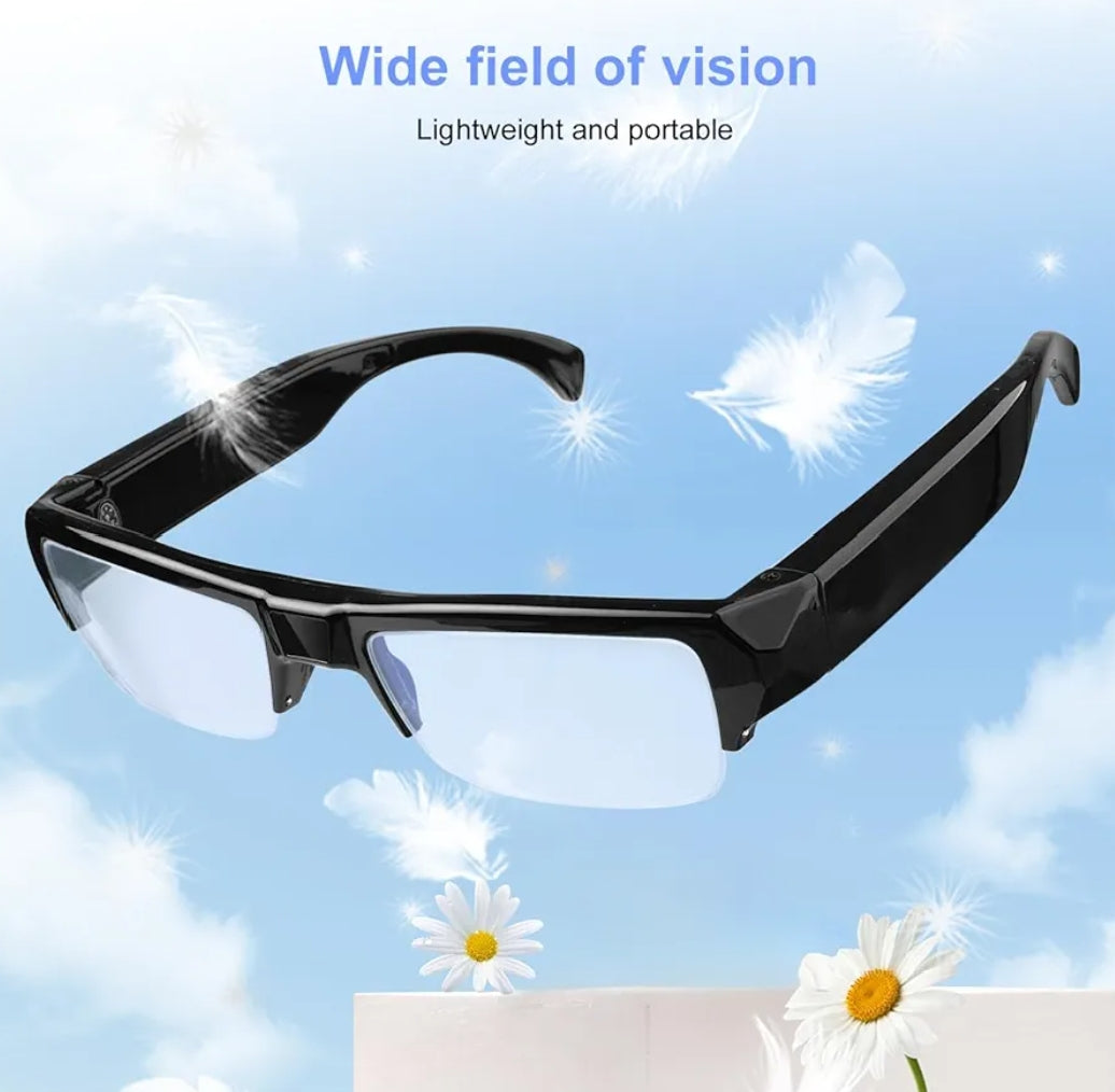 SnapSpy™ 1080P Hiking Cam Glasses – Wearable Eye Cam with 32GB TF