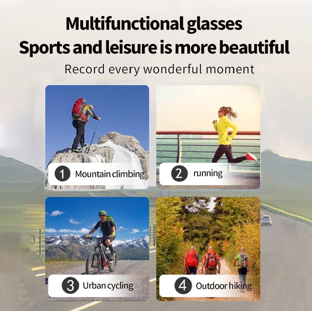 SnapSpy™ 1080P Running Cam Shades – UV Polarized Smart Eyewear