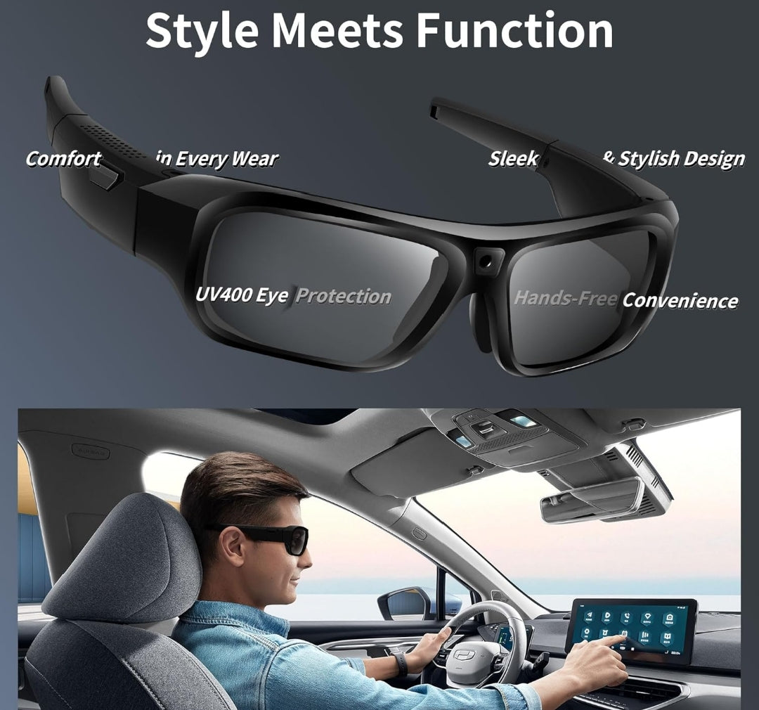 SnapSpy™ 4K SilentCam Glasses – Smart Sports Eyewear