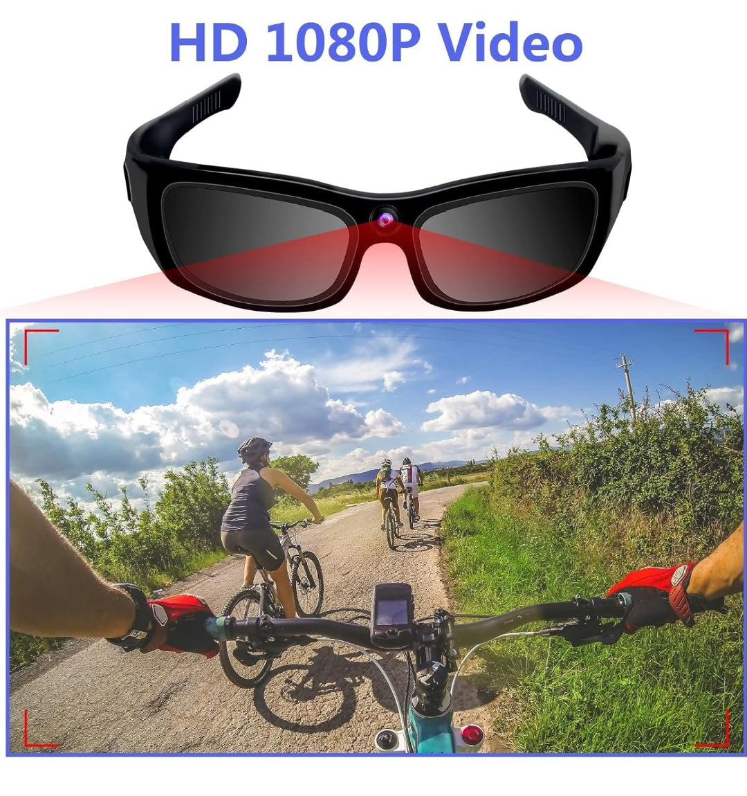 SnapSpy™ 1080P Bluetooth Cam Shades – Wearable Action Glasses