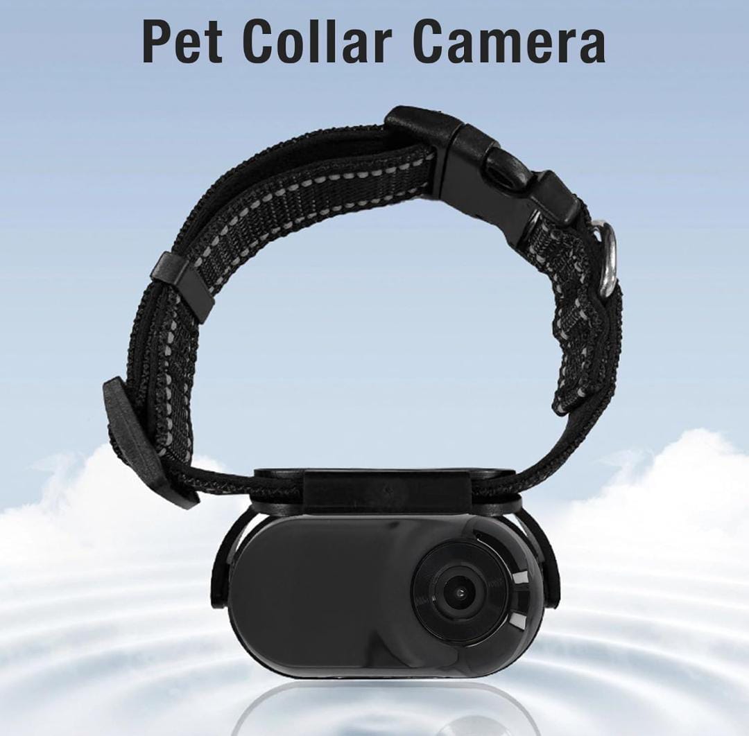 SnapSpy™ 1080P Pet Collar Cam – Wide Angle Action Camera for Cats & Dogs
