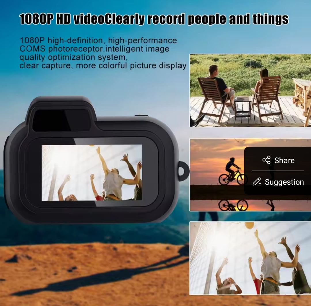 SnapSpy™ 1080P Mini Keychain Camera – Retro Portable Video Recorder (16GB)