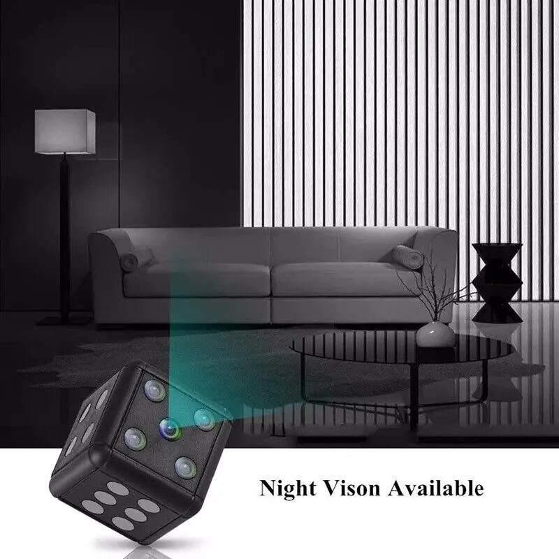 SnapSpy™ Mini Dice Camera – 1080P HD Night Vision Motion Detection Nanny Cam