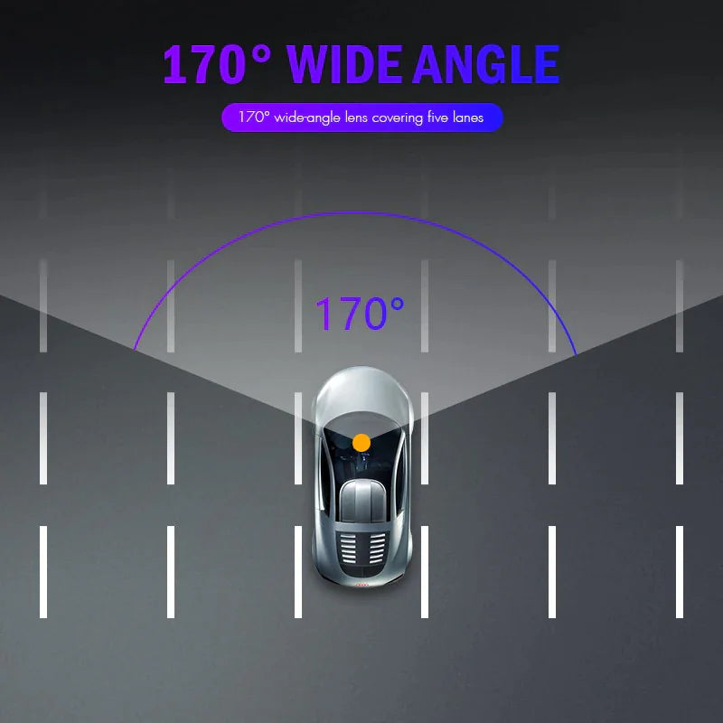 SnapSpy™ 1080P Dual Lens Dash Cam – 4" Screen, Front & Rear Recording with Night Vision