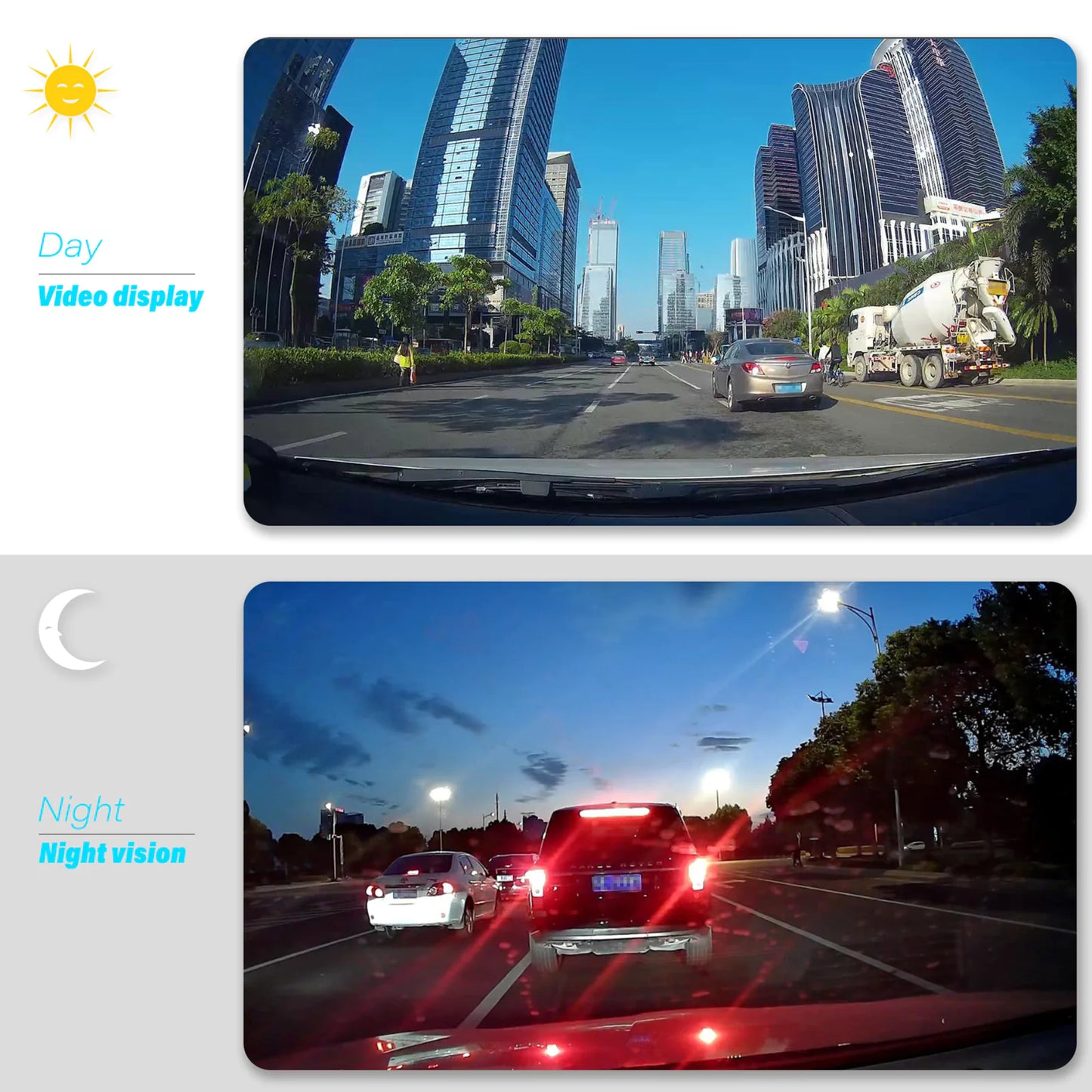 SnapSpy™ 1080P Dual Lens Dash Cam – 4" Screen, Front & Rear Recording with Night Vision