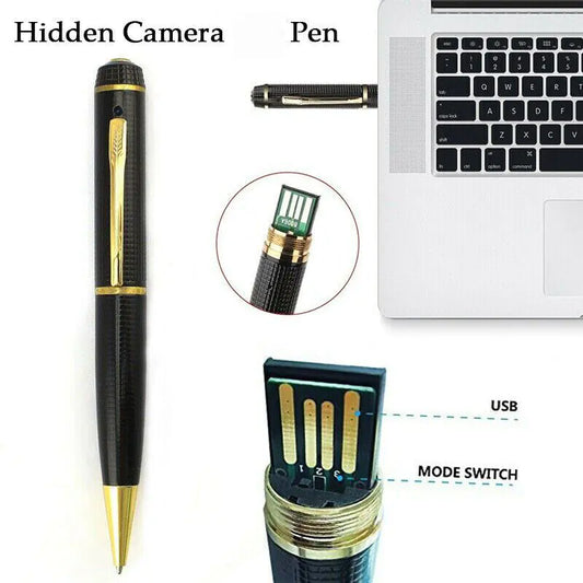 SnapSpy™ 1080P HD Hidden Pen Camera – Mini Body Video Recorder with USB Security