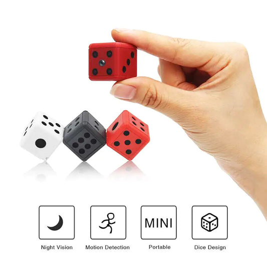 SnapSpy™ Mini Dice Camera – 1080P HD Night Vision Motion Detection Nanny Cam