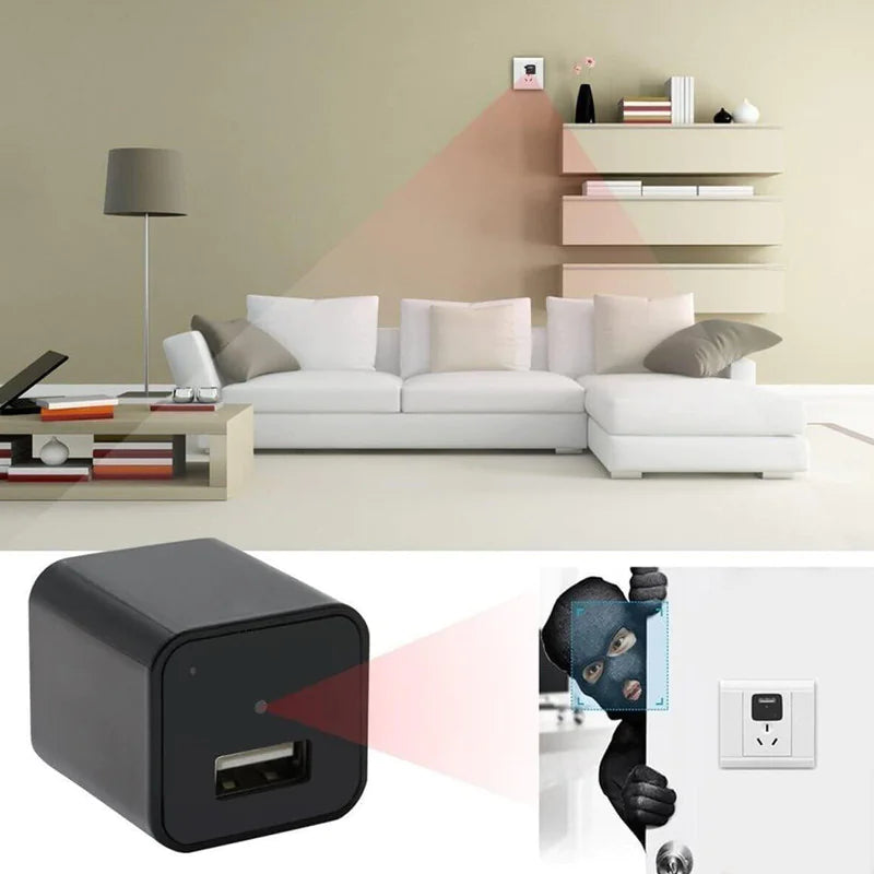 SnapSpy™ Mini Hidden USB Charger Spy Camera – Full HD 1080P Night Vision Audio Recorder