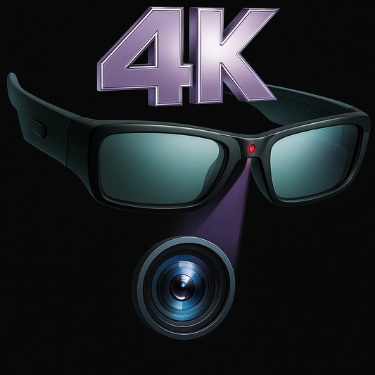 SnapSpy™ 4K Smart Glasses – UV Protected for Travel & Outdoor Recording