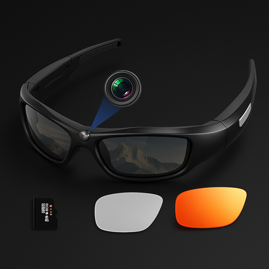 SnapSpy™ 4K Action Camera Glasses – UV400 Polarized with 64GB TF Card