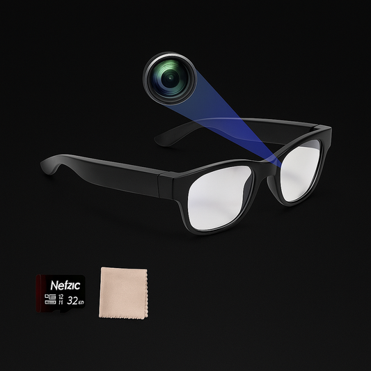 SnapSpy™ 1080P Sports Glasses – Outdoor Camera Glasses with 32GB Card