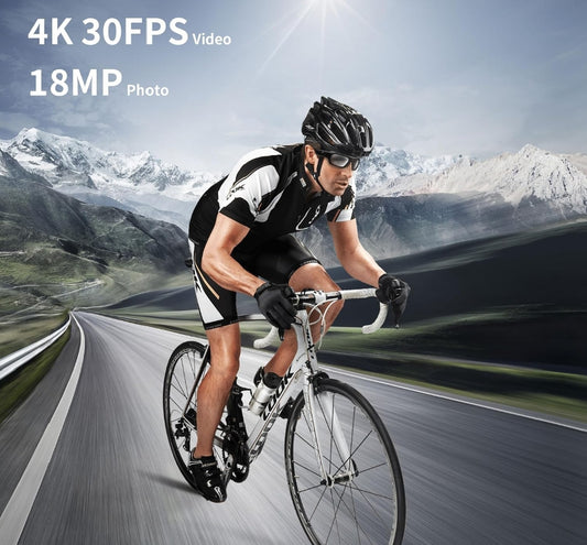 SnapSpy™ 4K SilentCam Glasses – Smart Sports Eyewear