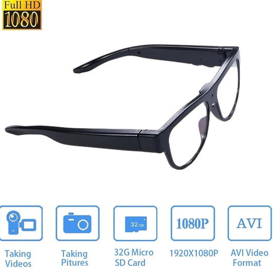 SnapSpy™ 1080P Sports Glasses – Outdoor Camera Glasses with 32GB Card