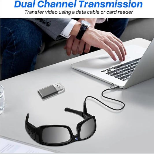 SnapSpy™ 1080P Bluetooth Cam Shades – Wearable Action Glasses