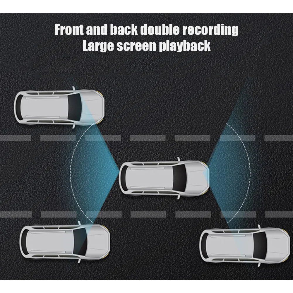 SnapSpy™ 2.4'' Full HD 1080P Dash Cam – Car DVR Front & Rear Camera with Night Vision & G-Sensor