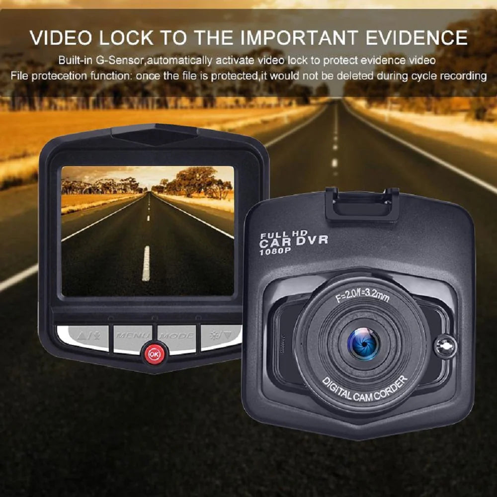 SnapSpy™ 2.4'' Full HD 1080P Dash Cam – Car DVR Front & Rear Camera with Night Vision & G-Sensor